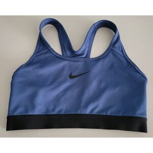 Nike Dri-Fit Women's S Athletic Wireless Unpadded Sports Bra Blue Pre-Owned‎